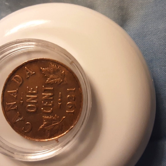 RARE 1921 CANADA 1 CENT - Picture 3 of 4